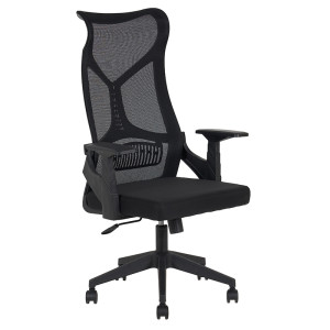 A9920 ΜΑΥΡO MESH ΠΟΛΥΘΡΟΝΑ ΓΡΑΦΕΙΟΥ 64X65X48-115/56-125εκ.